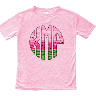 Monogram Watermelon Personalized Graphic Tee