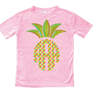 Monogram Pineapple Personalized Graphic Tee
